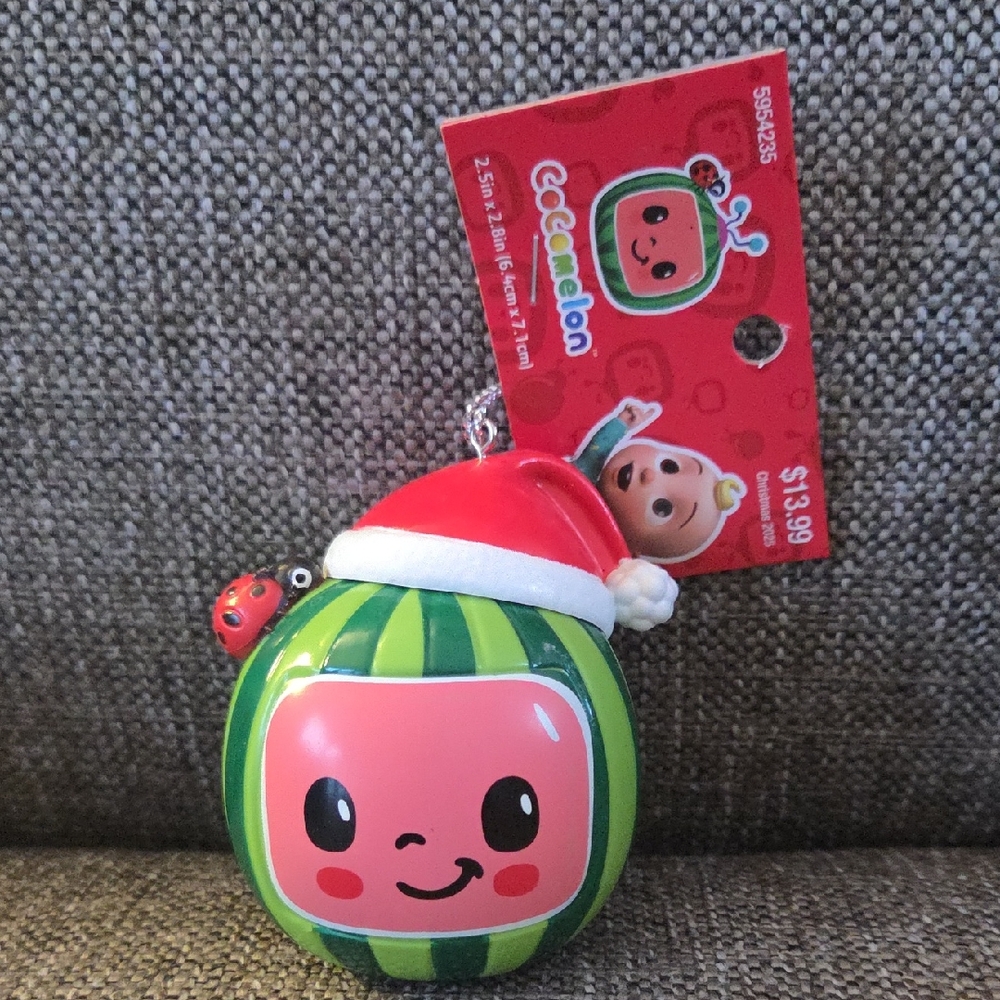 Kurt Adler CoComelon Holiday Ornament with Santa Hat